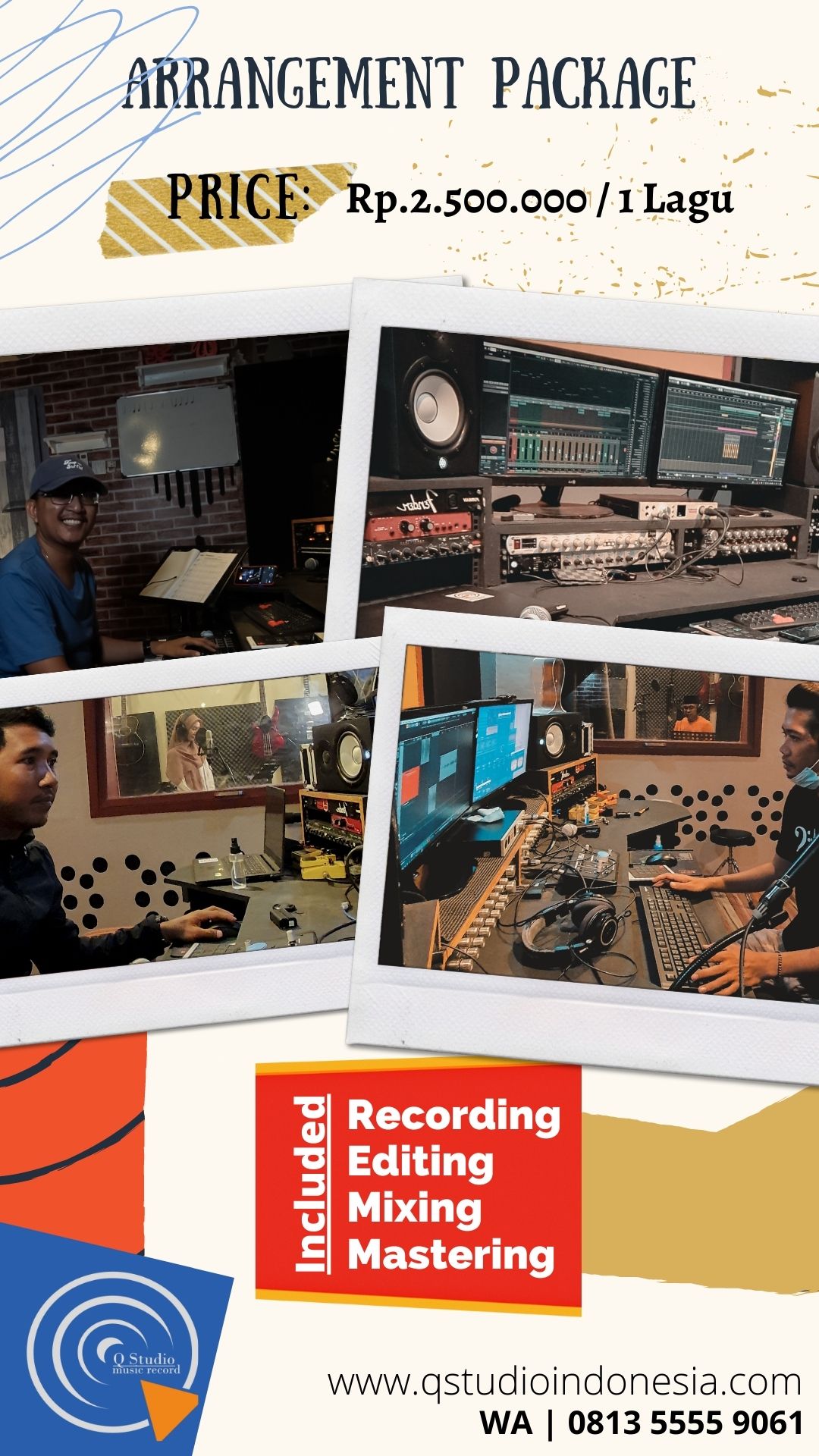 Cerita Instagram Diskon Produk Lokal Kolase Merah Putih Coklat Krem